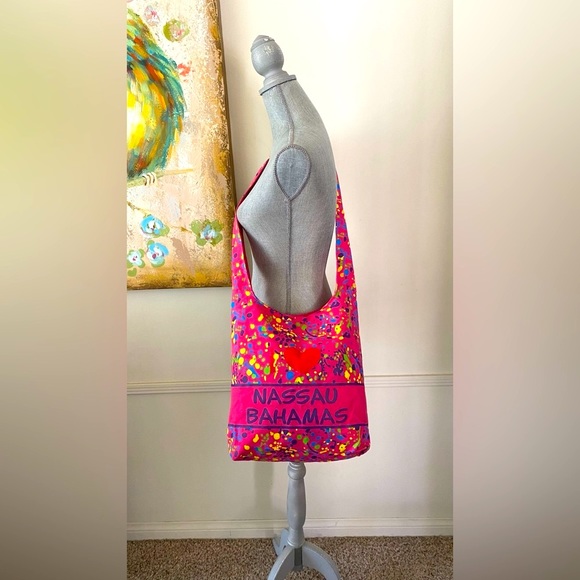 I ❤️ NASSAU BAHAMAS CROSSBODY BAG TRAVEL BAG BEACH BAG 🌟NEW🌟 - Picture 4 of 15